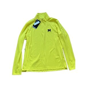 University Of Michigan Nike Dri-FIT UV Victory 1/2 Zip Pullover Womens Medium